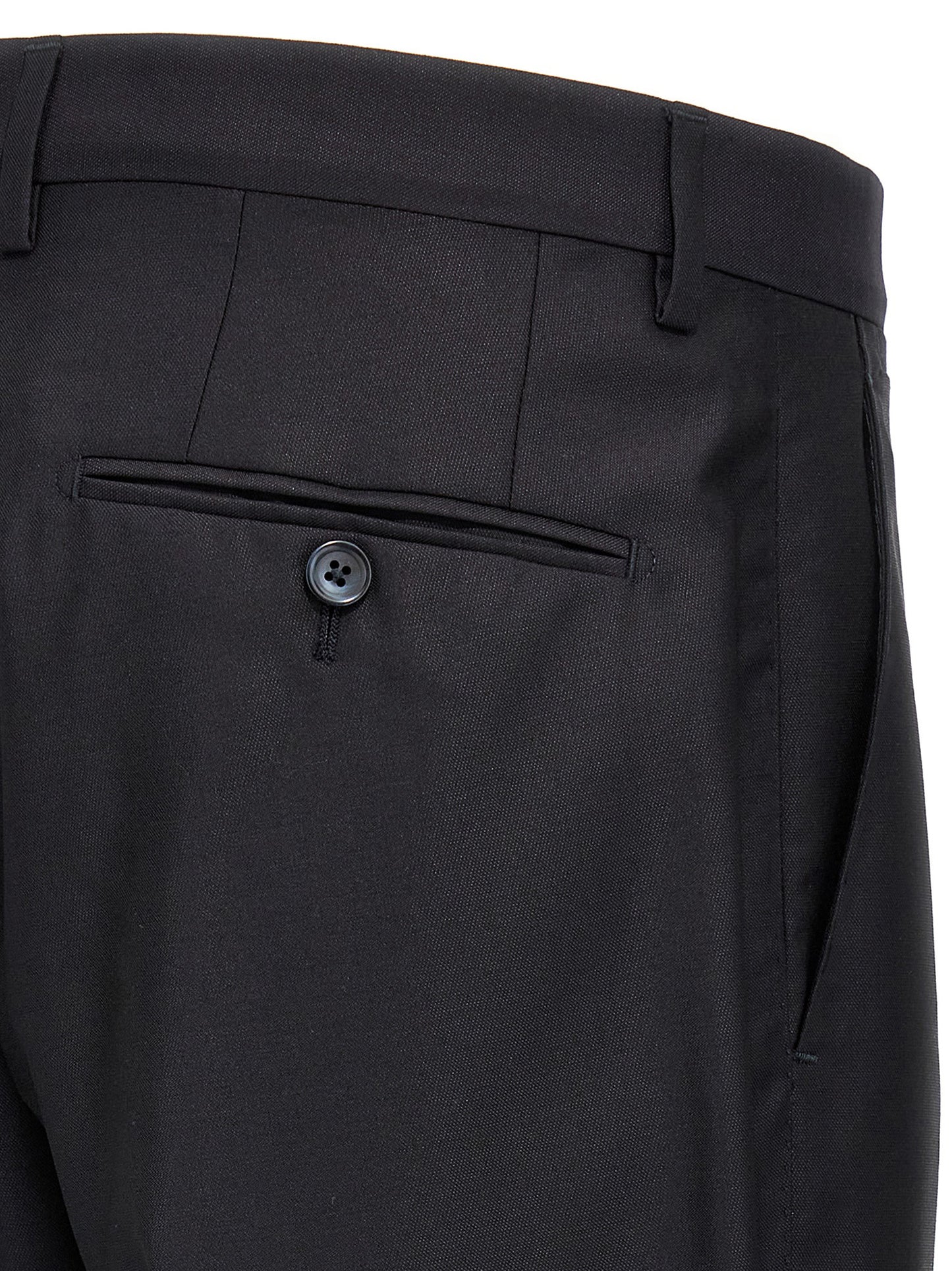 Blue Virgin Wool Two-Piece Suit