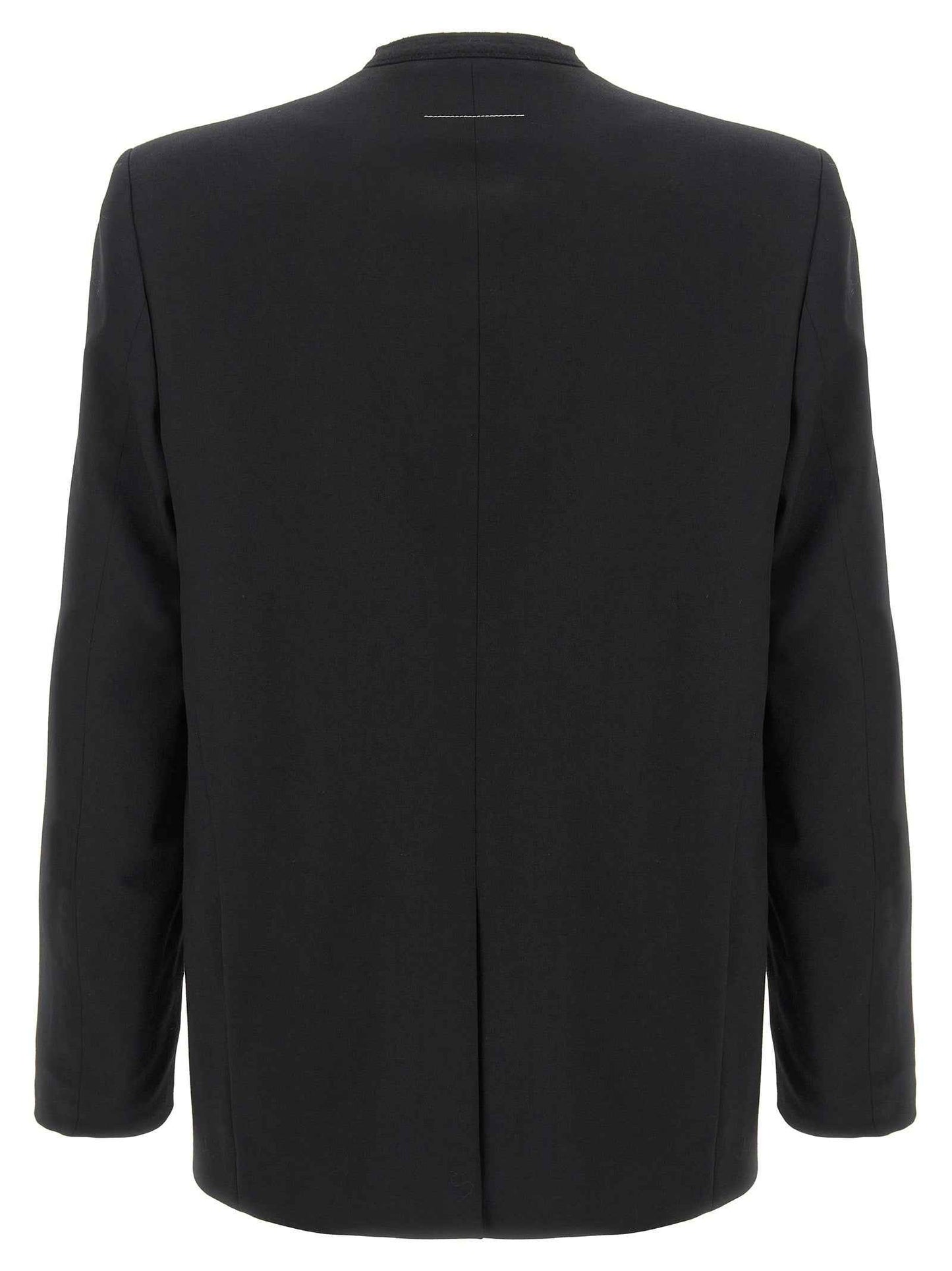 Black Polyester Blazer