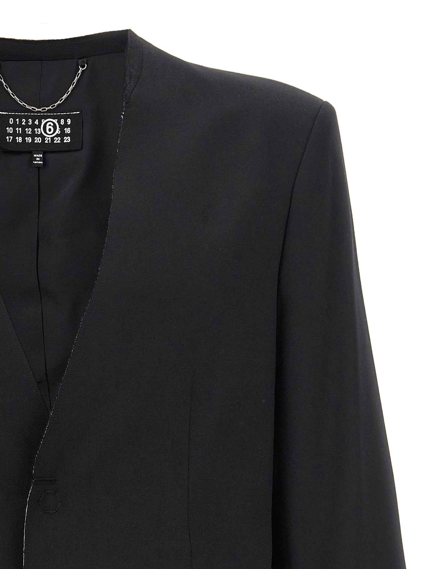 Black Polyester Blazer