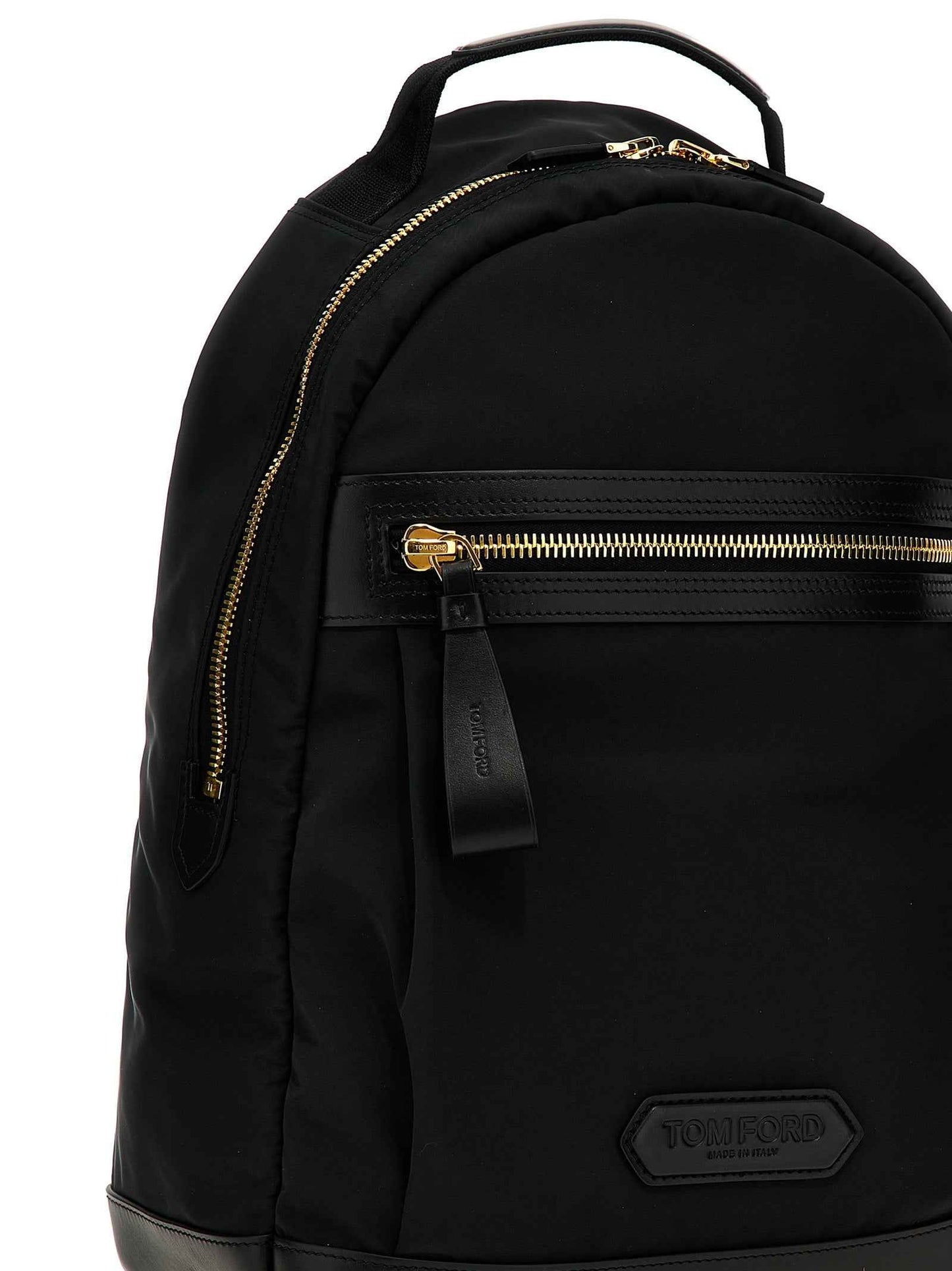 Black Polyester Backpack