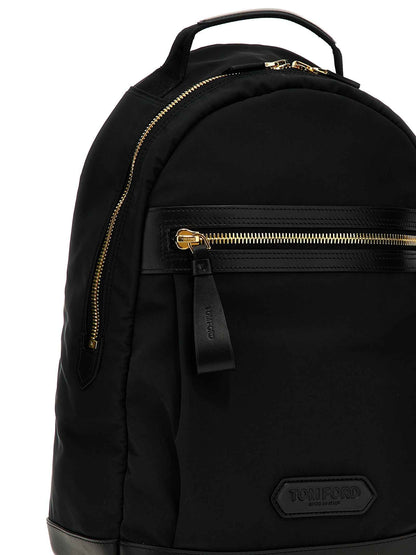 Black Polyester Backpack