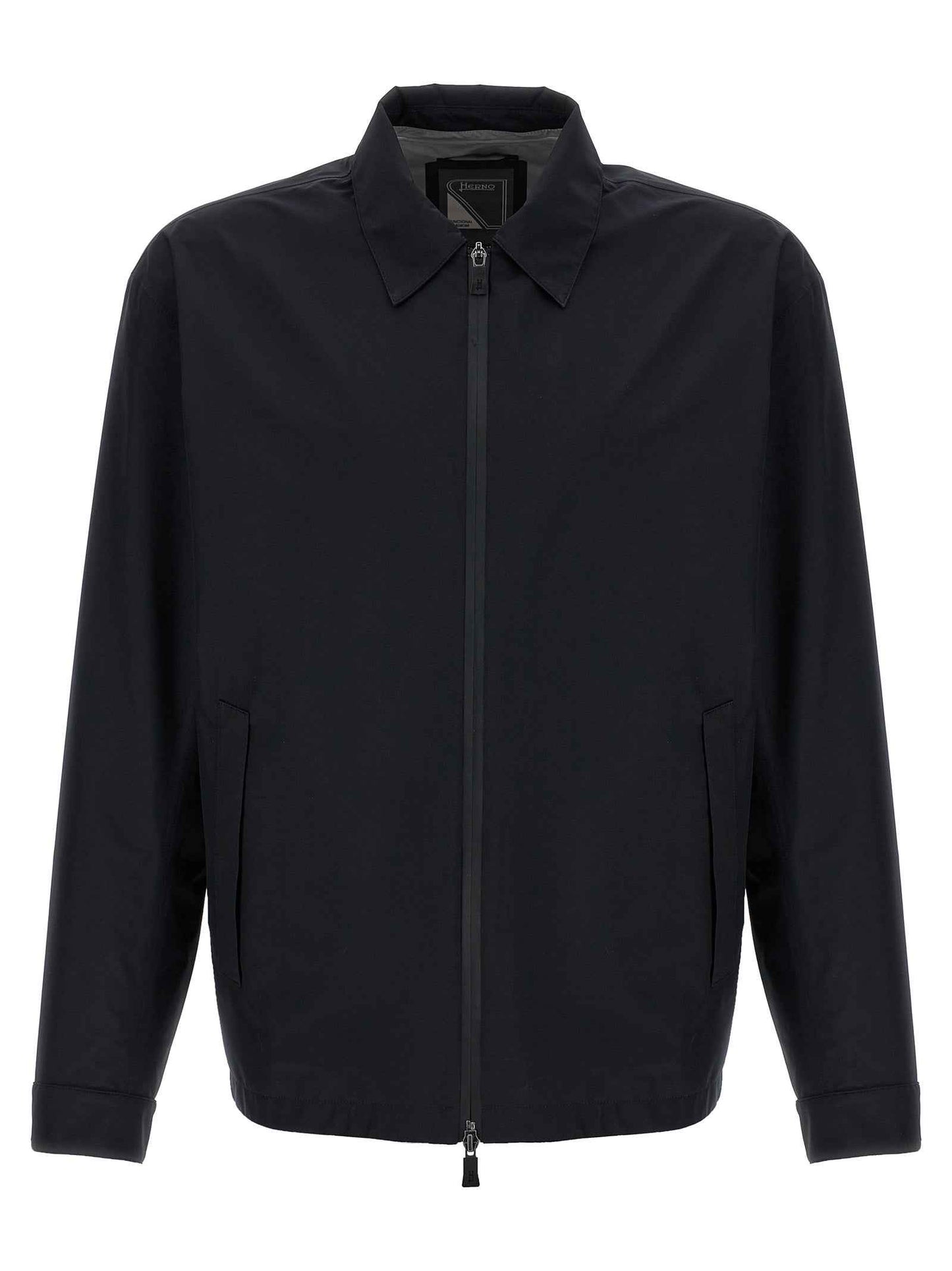 Black Polyester Shell Jacket