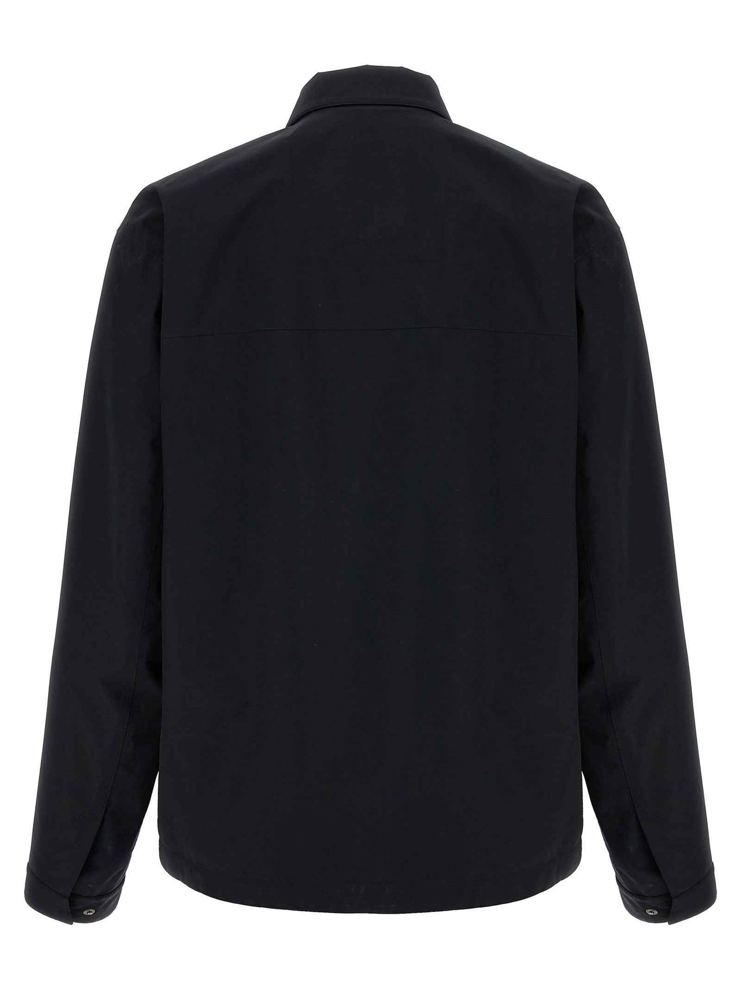 Black Polyester Shell Jacket