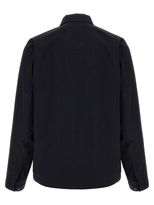 Black Polyester Shell Jacket