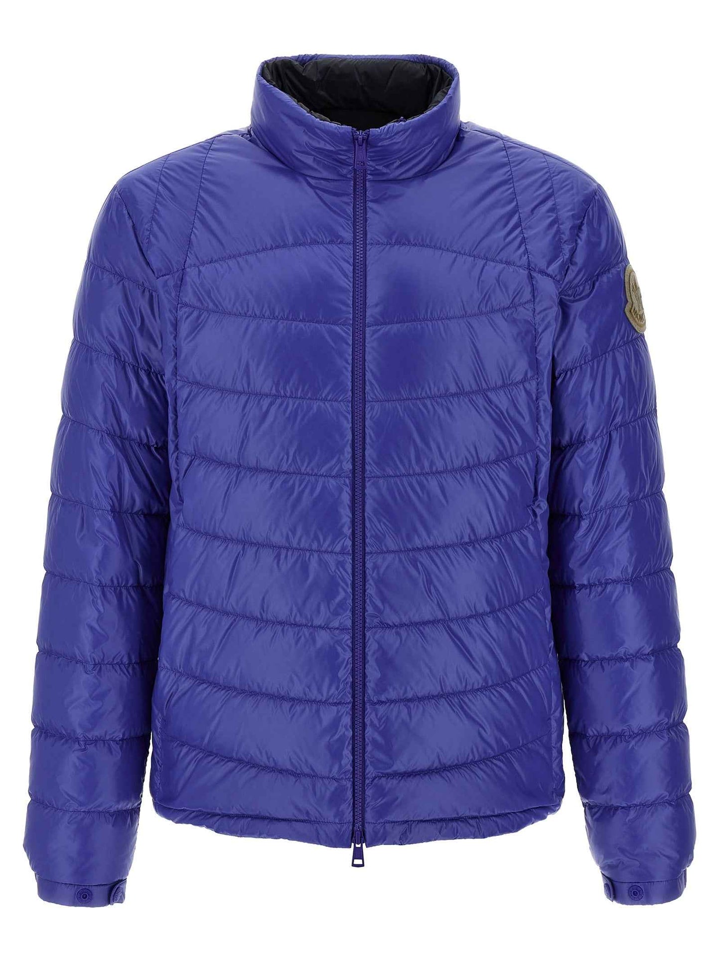 Blue Polyamide Full-Length Jacket