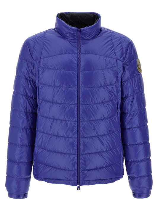 Blue Polyamide Full-Length Jacket