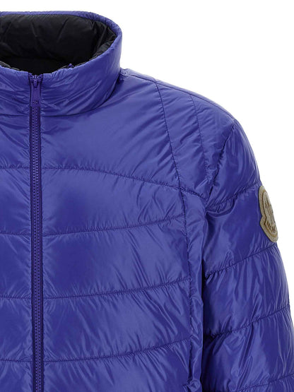 Blue Polyamide Full-Length Jacket