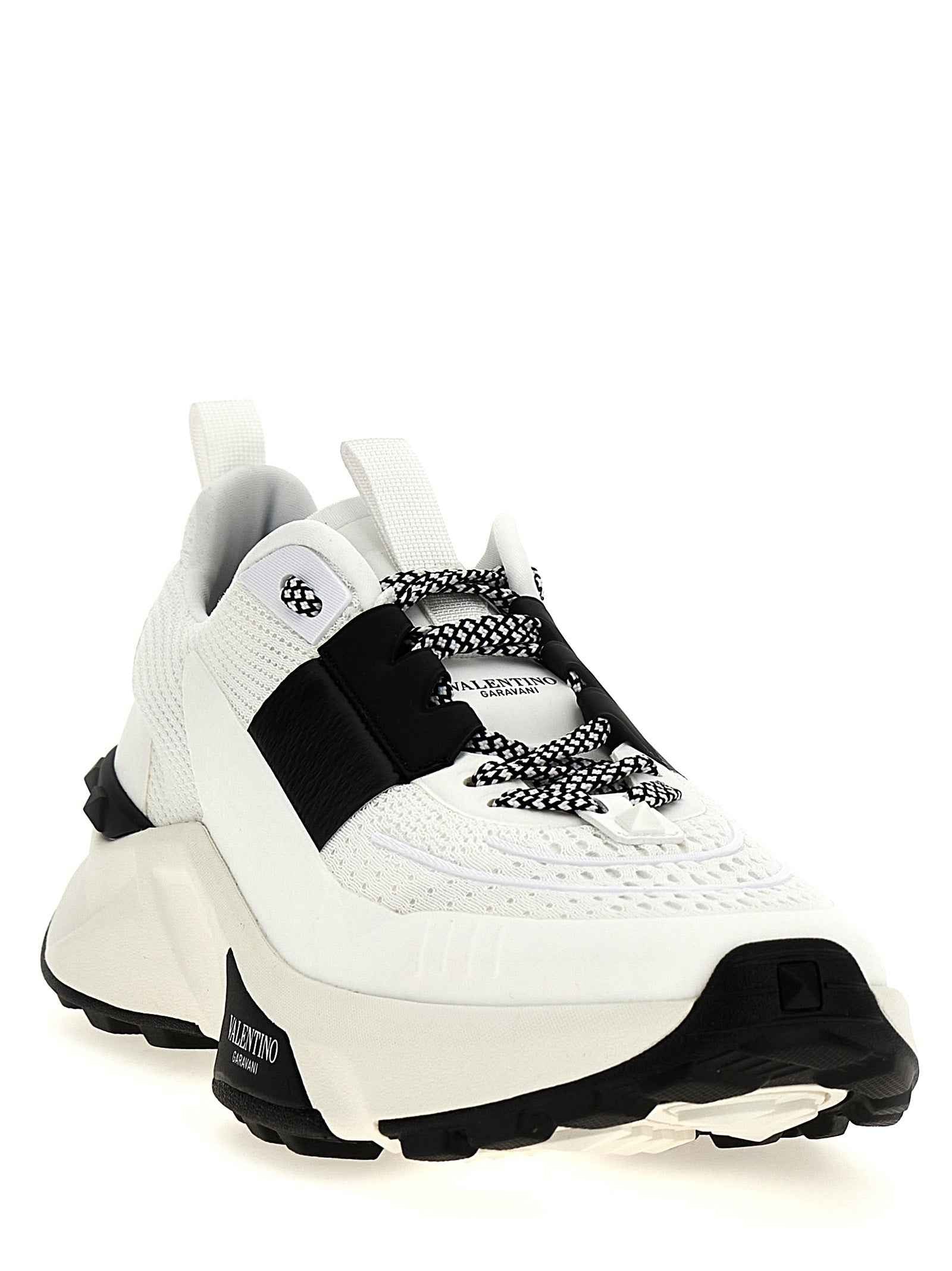 Bicolor Calfskin Athletic Sneakers