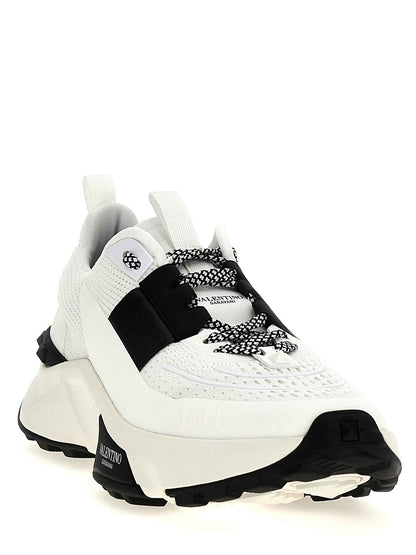 Bicolor Calfskin Athletic Sneakers