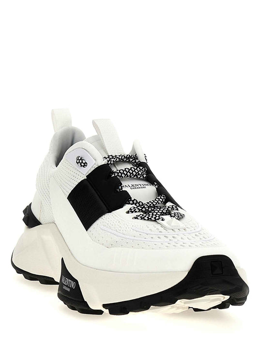 Bicolor Calfskin Athletic Sneakers