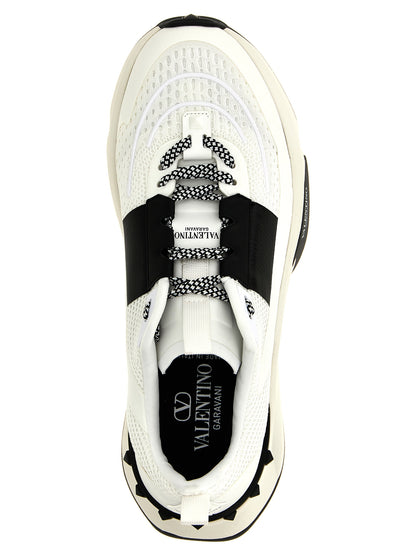 Bicolor Calfskin Athletic Sneakers