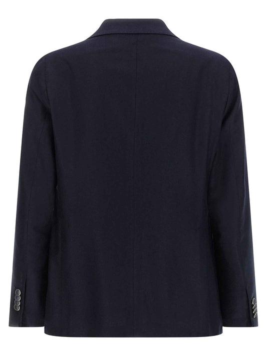 Blue Silk Blazer