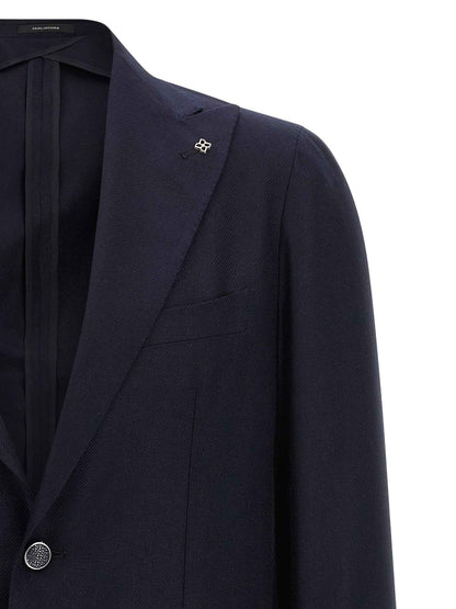 Blue Silk Blazer