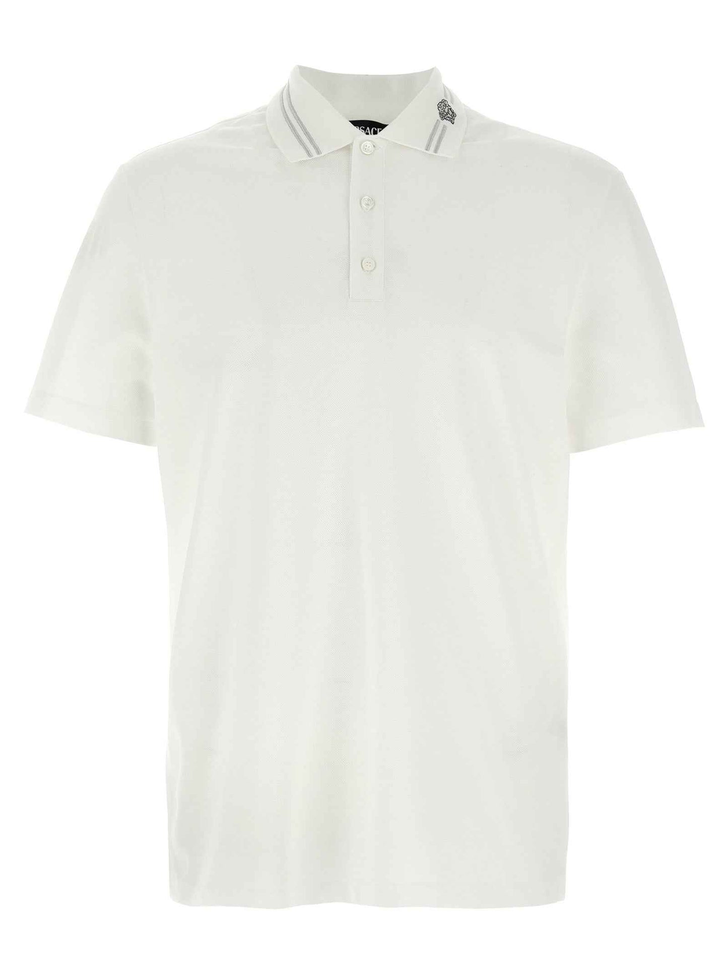 White Cotton Polo Shirt