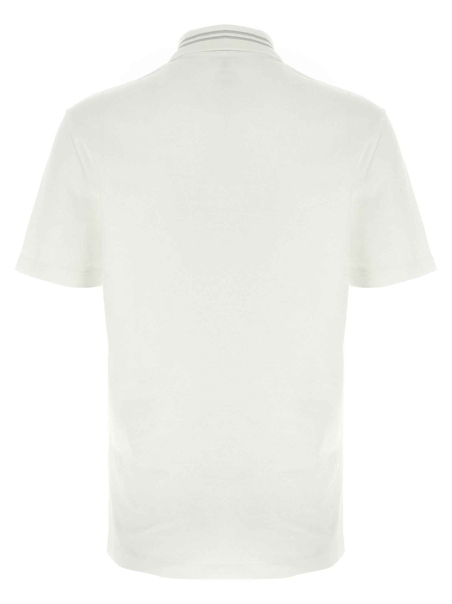 White Cotton Polo Shirt