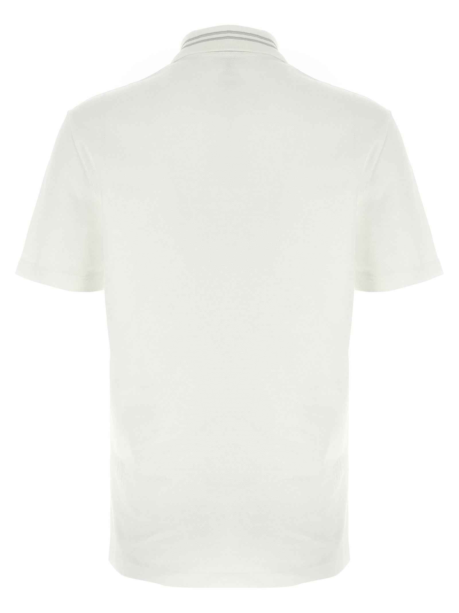 White Cotton Polo Shirt
