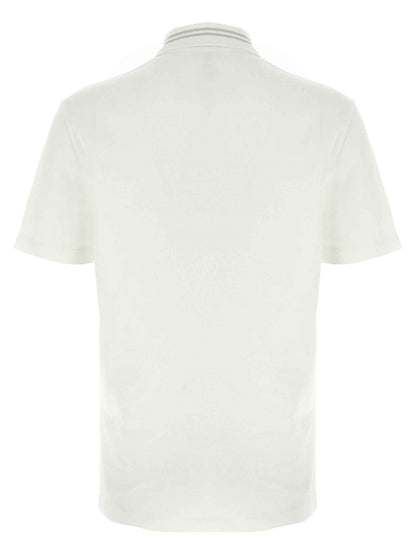 White Cotton Polo Shirt