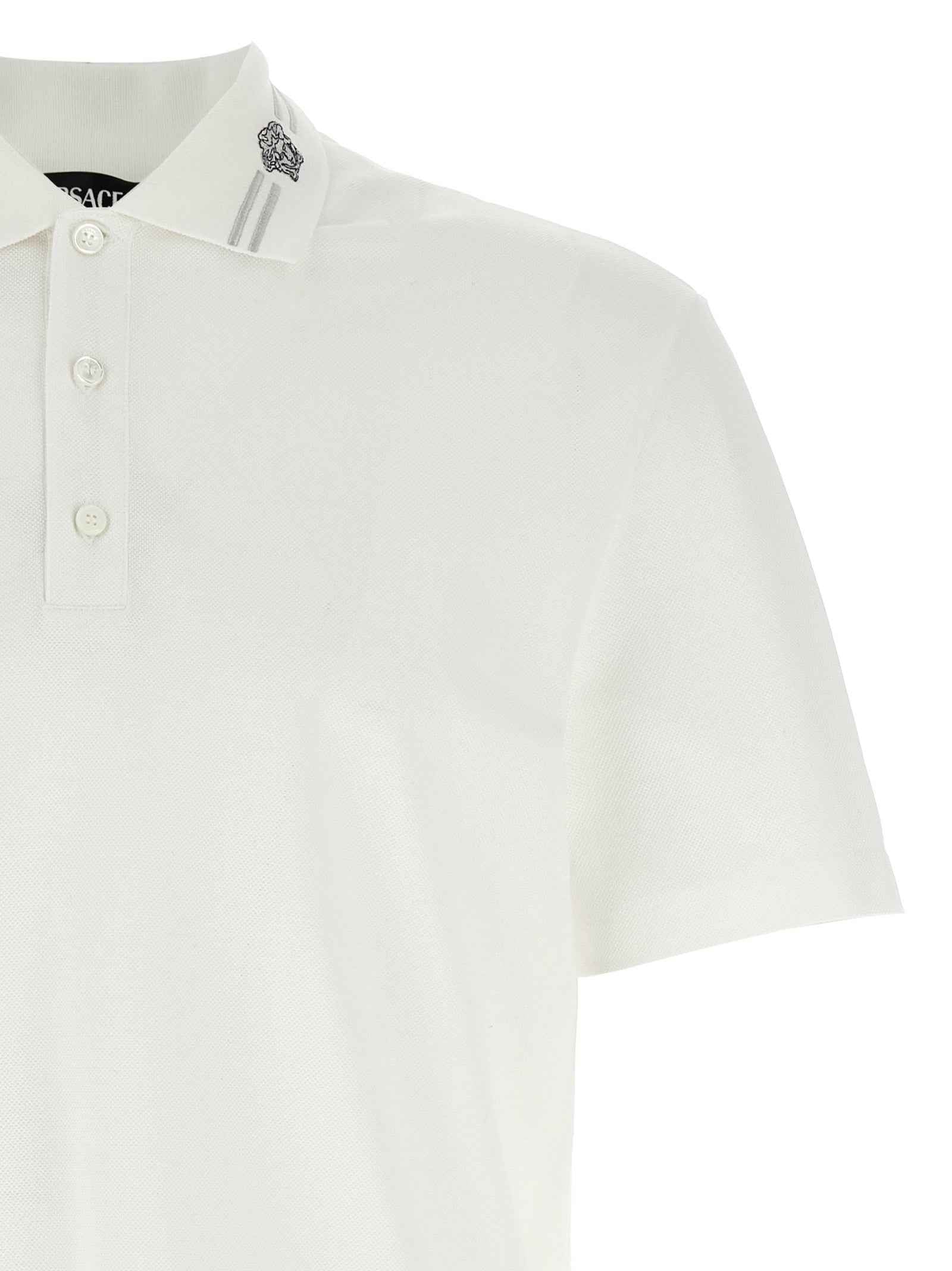 White Cotton Polo Shirt