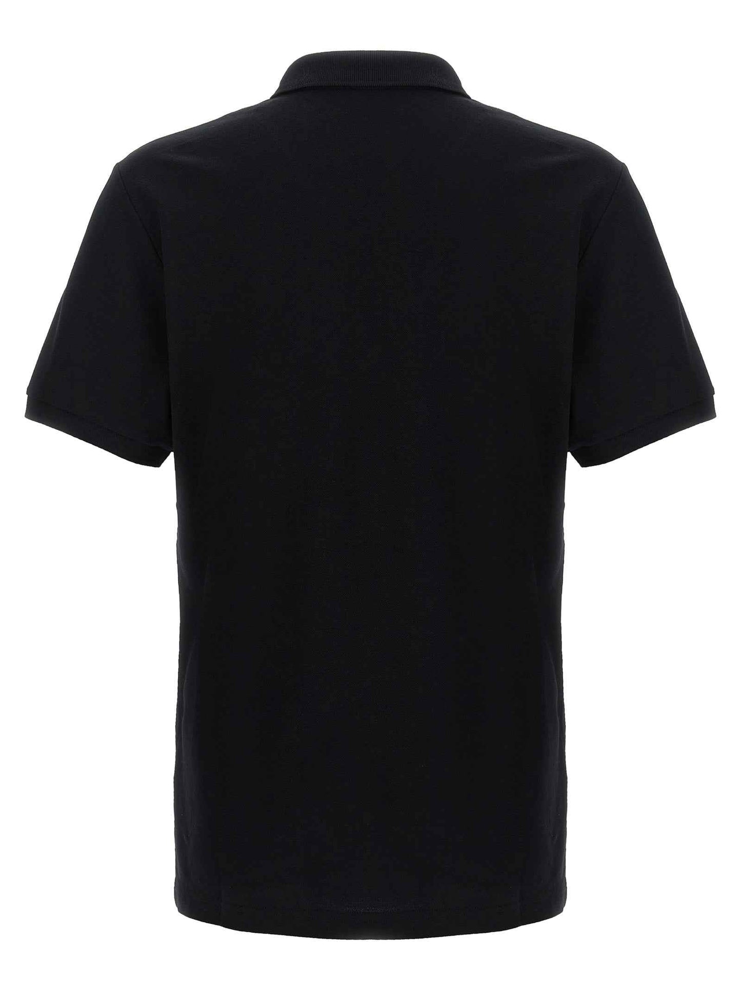Black Cotton Polo Shirt
