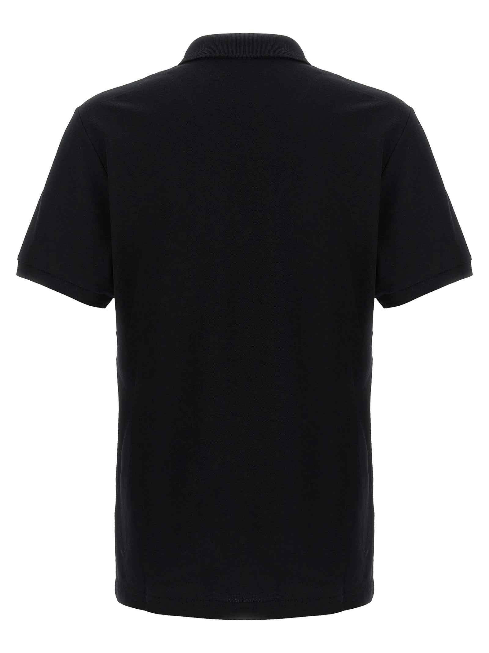 Black Cotton Polo Shirt