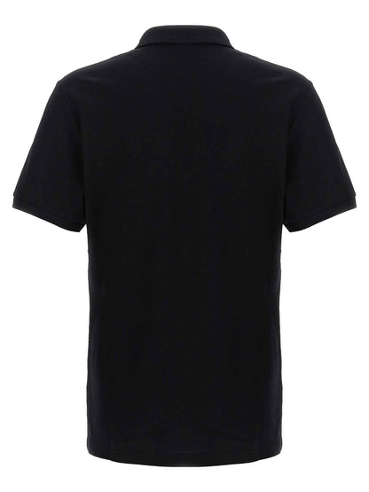 Black Cotton Polo Shirt