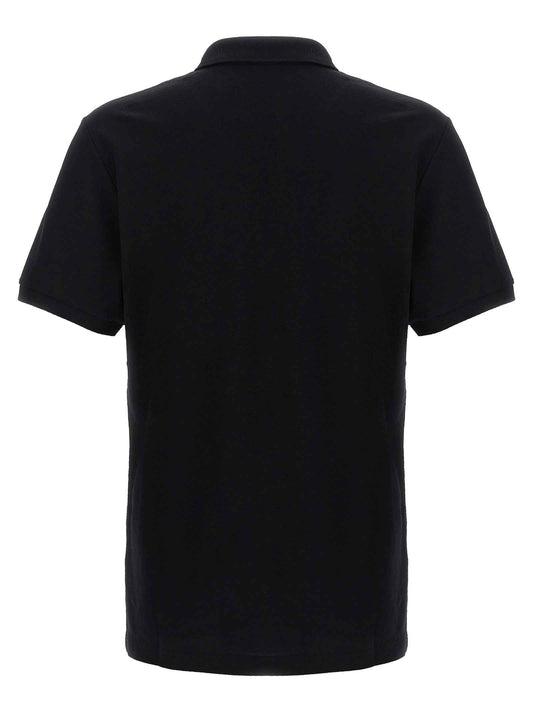 Black Cotton Polo Shirt