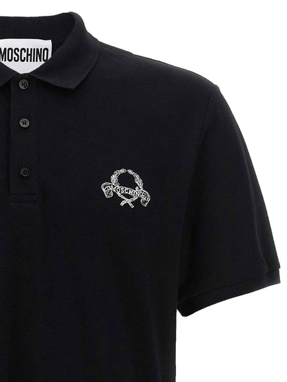 Black Cotton Polo Shirt
