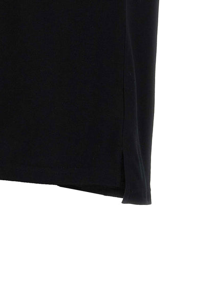 Black Cotton Polo Shirt
