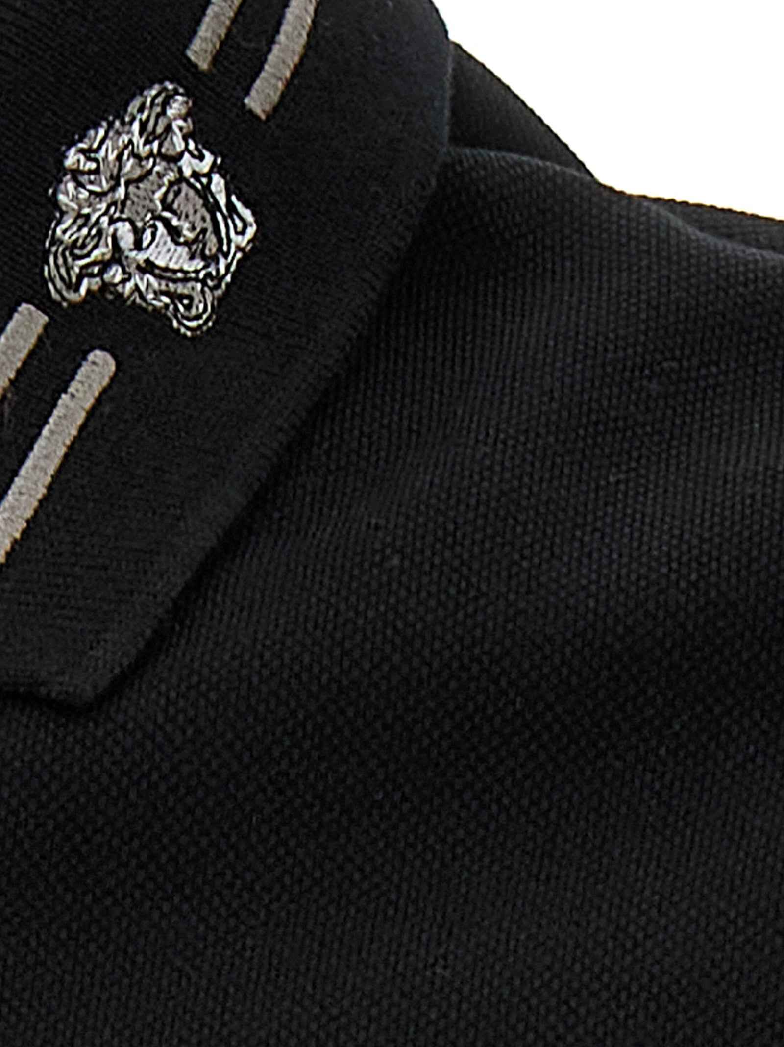 Black Cotton Polo Shirt