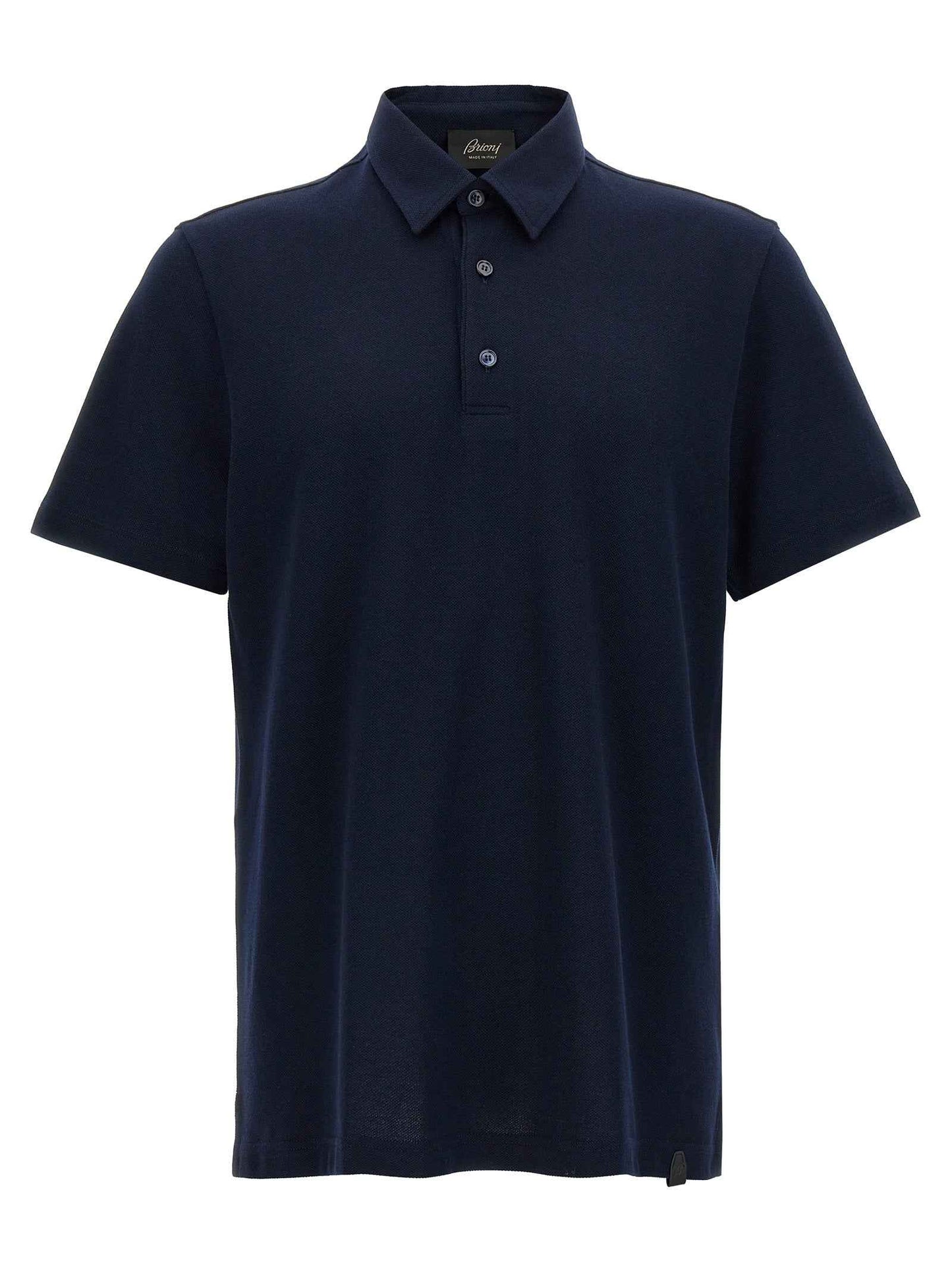Blue Cotton Polo Shirt