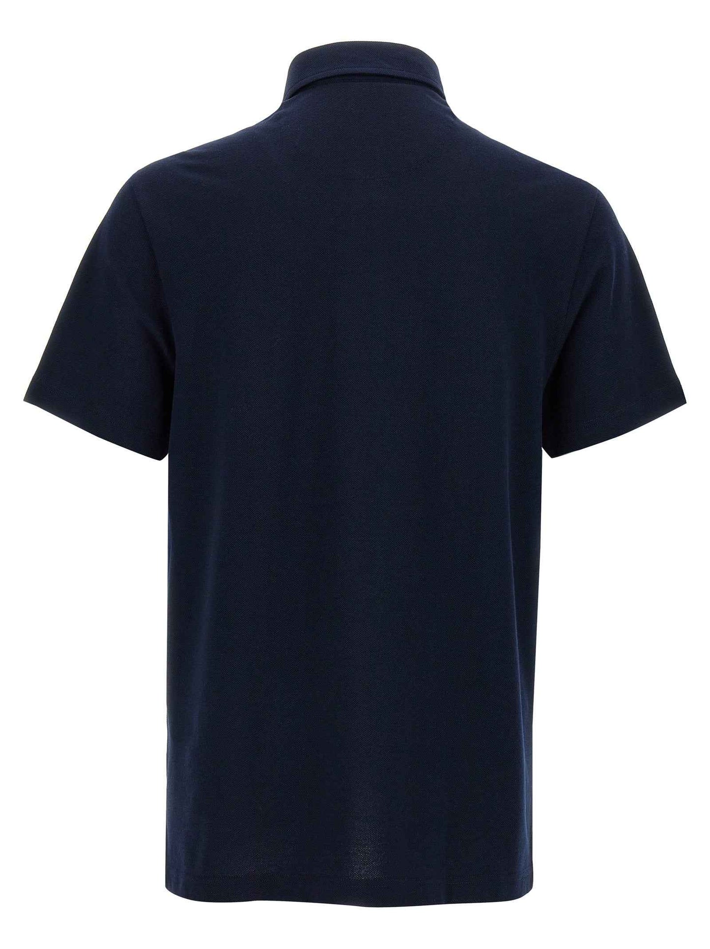 Blue Cotton Polo Shirt