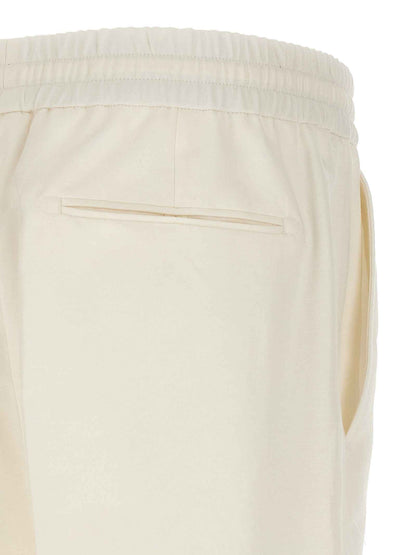 White Linen Casual Pants