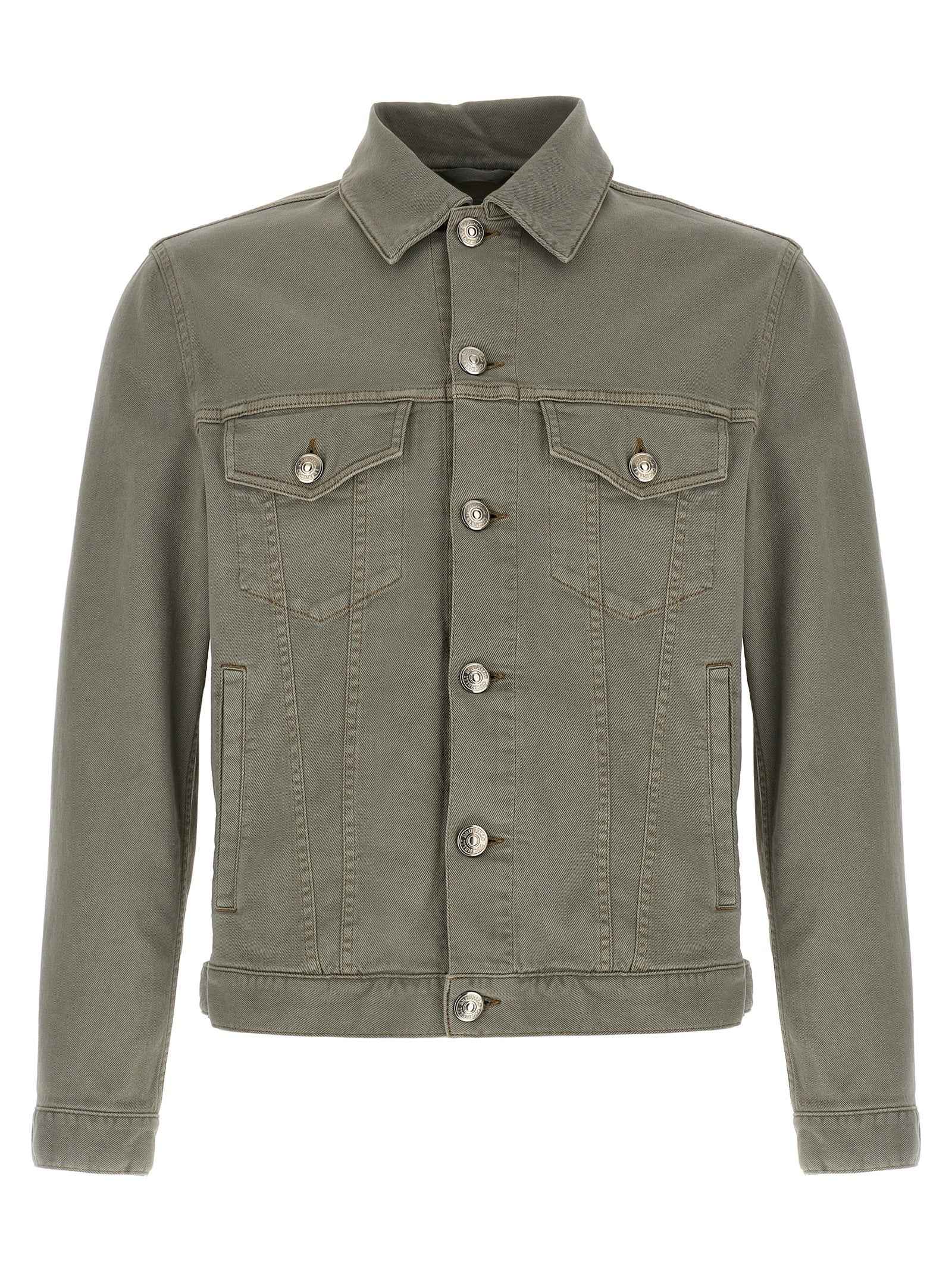 Gray Cotton Denim Jacket