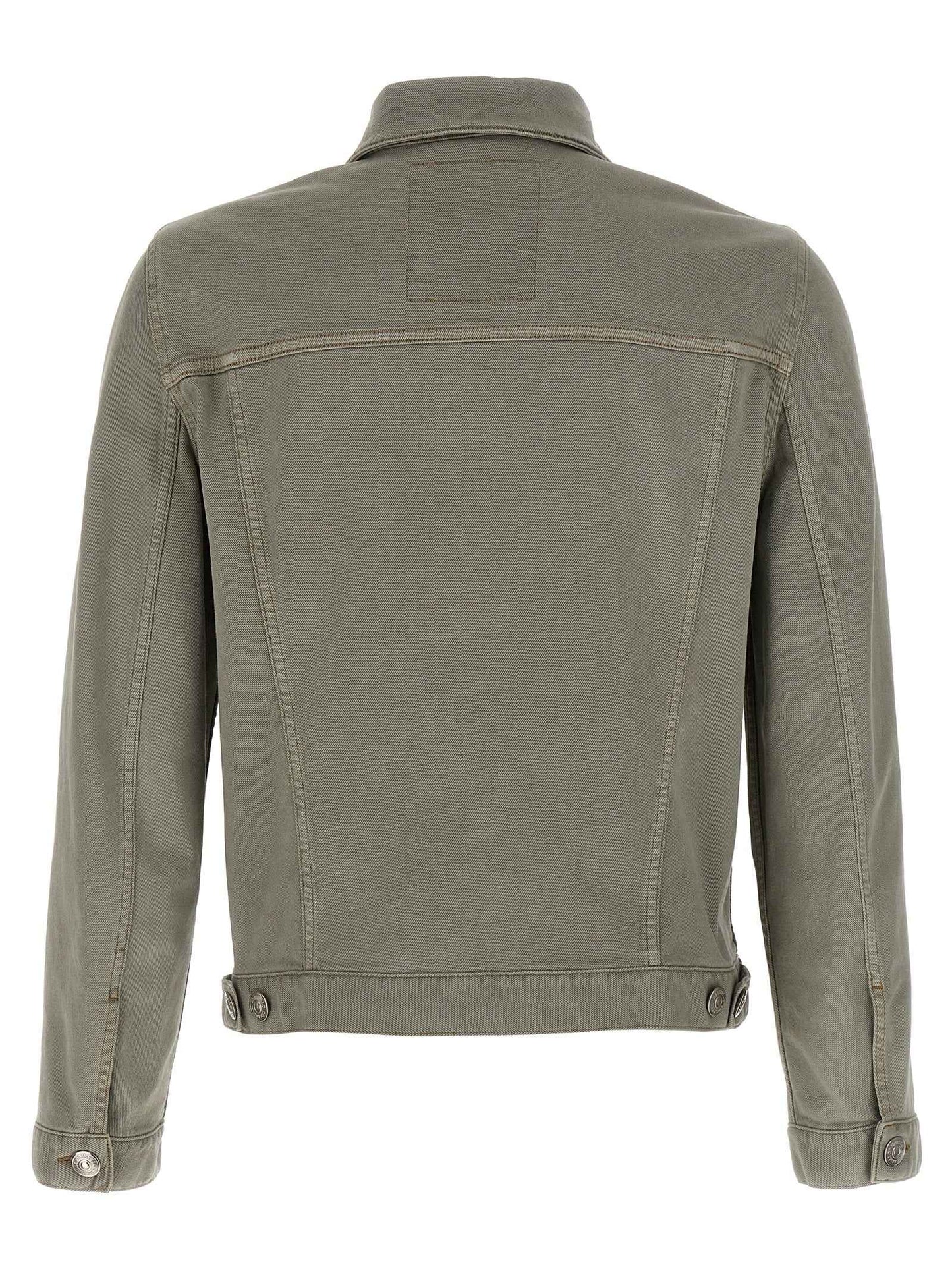 Gray Cotton Denim Jacket