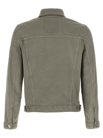 Gray Cotton Denim Jacket