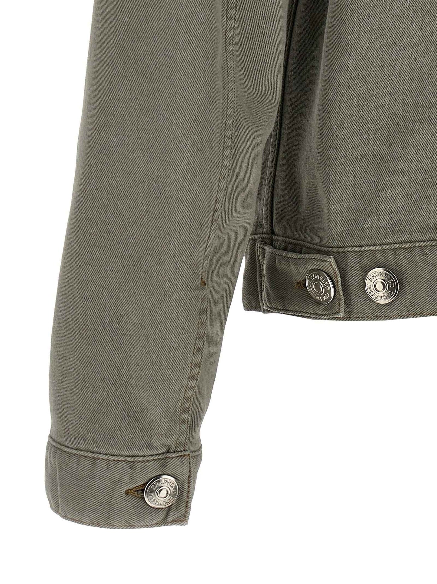 Gray Cotton Denim Jacket