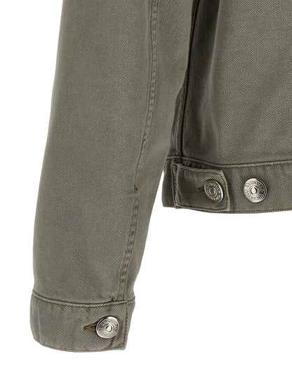 Gray Cotton Denim Jacket