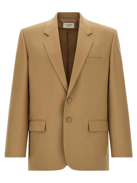 Beige Wool Blazer