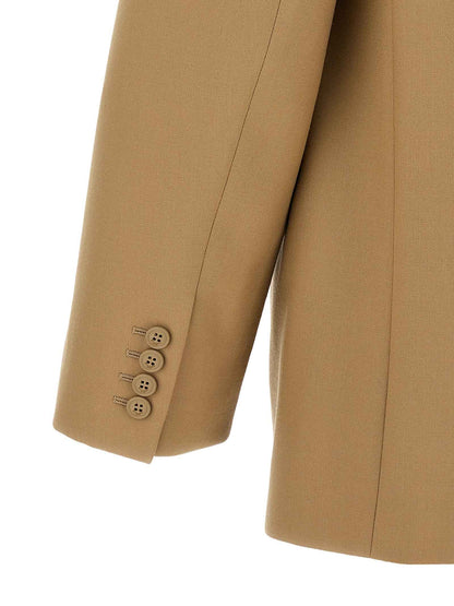 Beige Wool Blazer