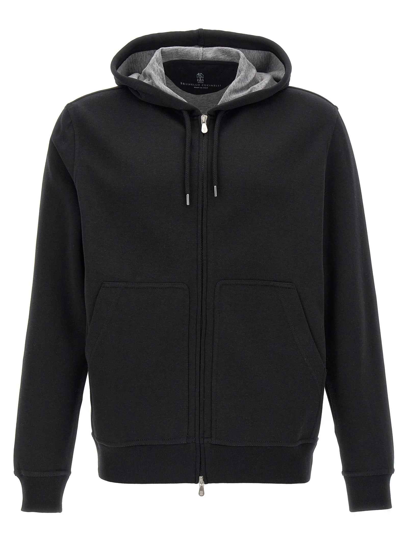 Black Cotton Sweatshirt