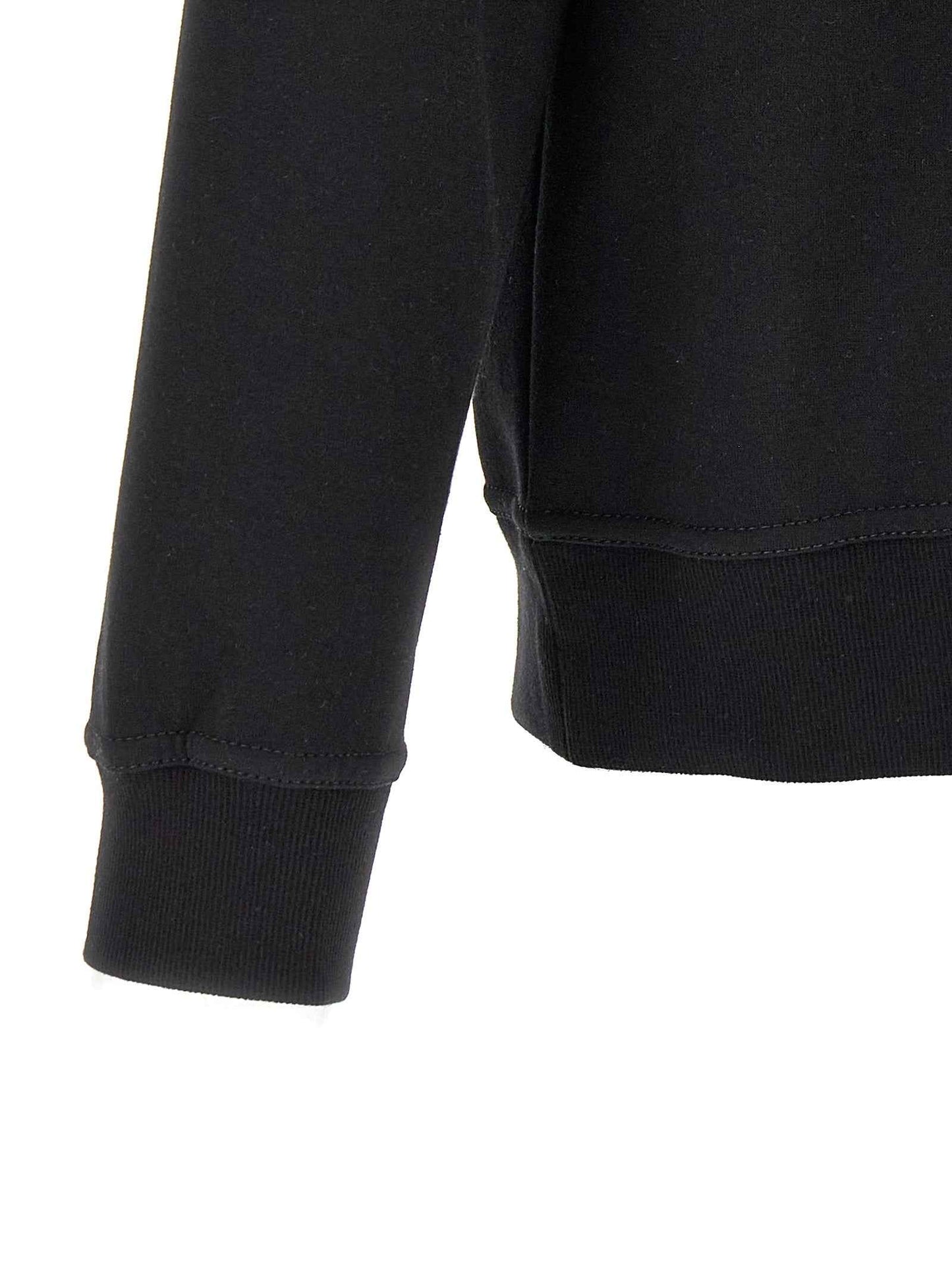 Black Cotton Sweatshirt