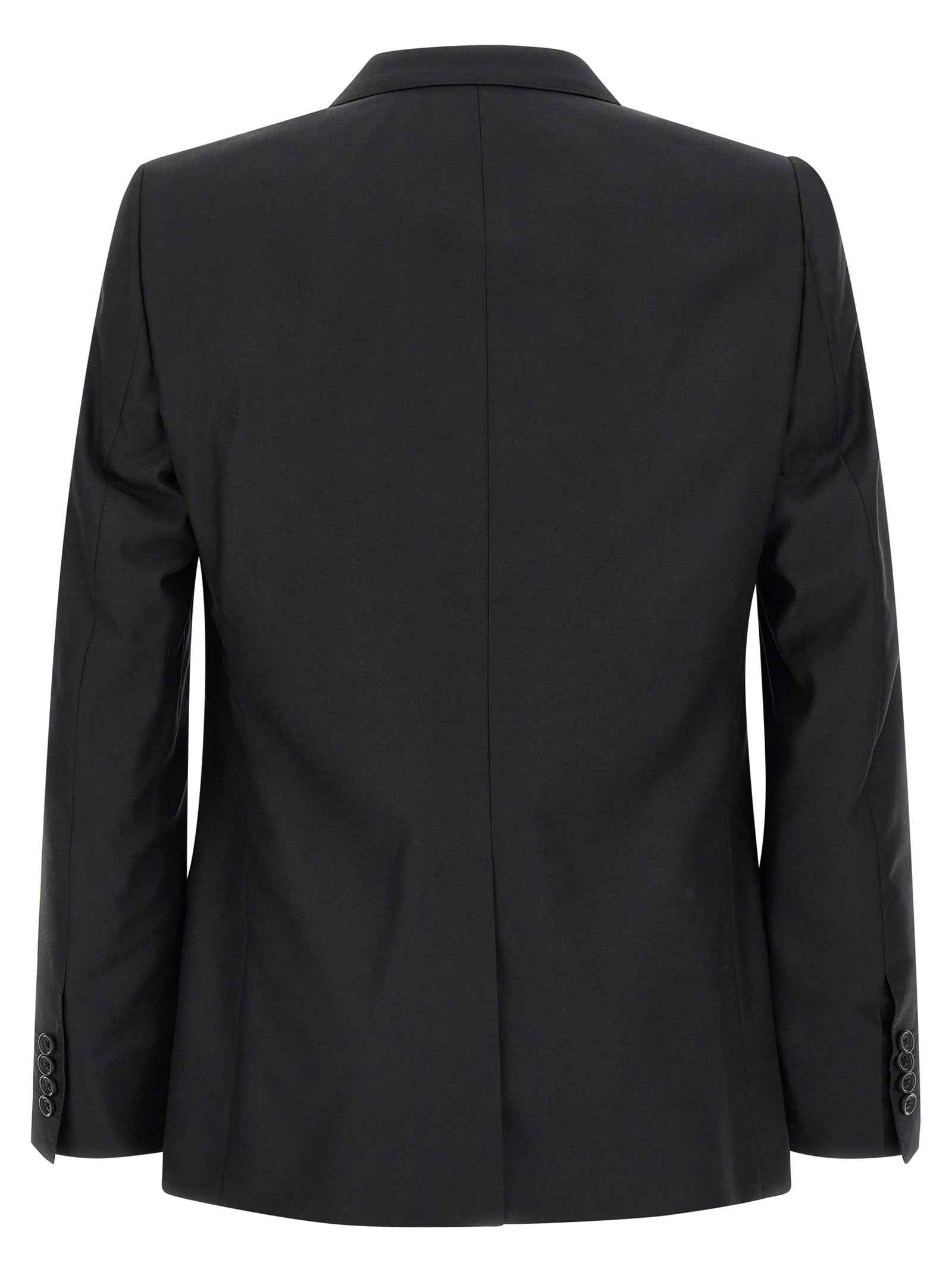 Black Virgin Wool Two-Piece Suit
