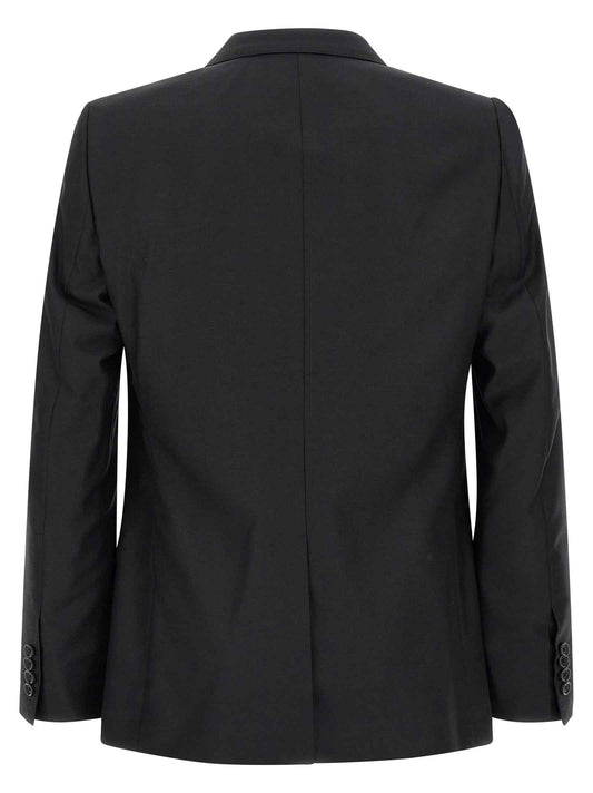 Black Virgin Wool Two-Piece Suit