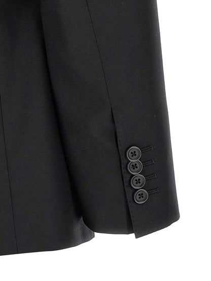 Black Virgin Wool Two-Piece Suit