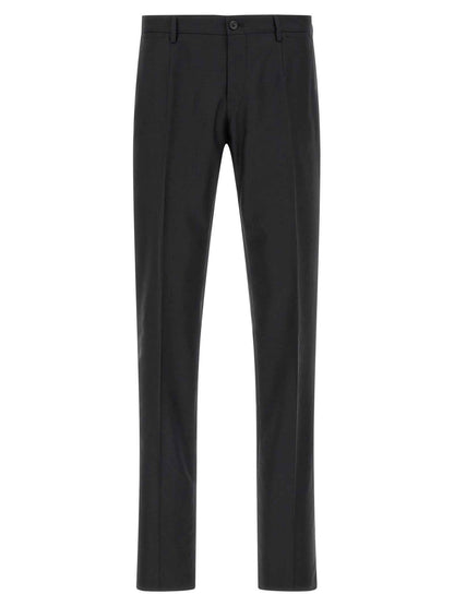 Black Virgin Wool Two-Piece Suit