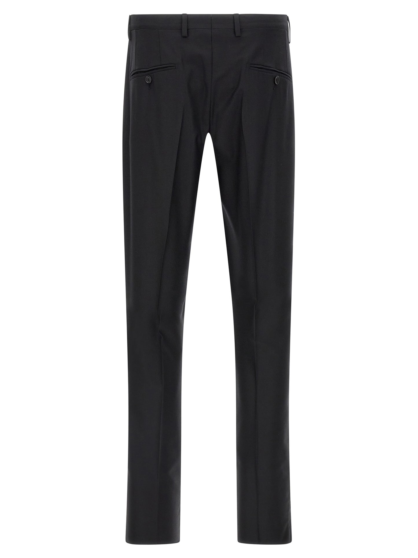 Black Virgin Wool Two-Piece Suit