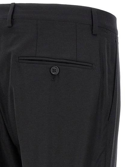 Black Virgin Wool Two-Piece Suit