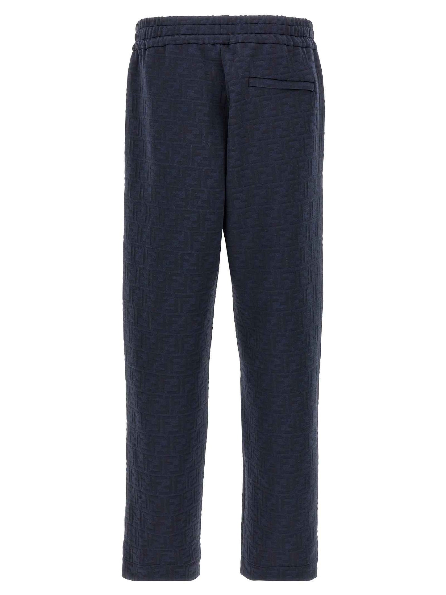 Blue Polyester Joggers (Workout Pants)
