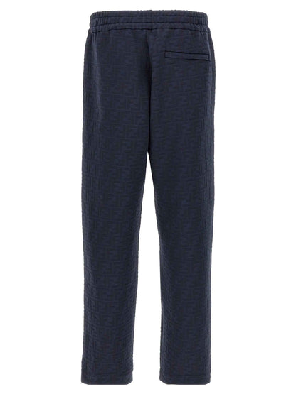 Blue Polyester Joggers (Workout Pants)