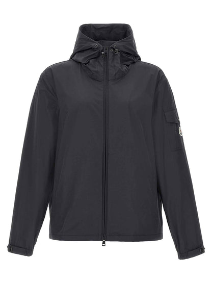Black Polyester Shell Jacket